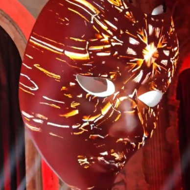The Face — projection-mapped mask